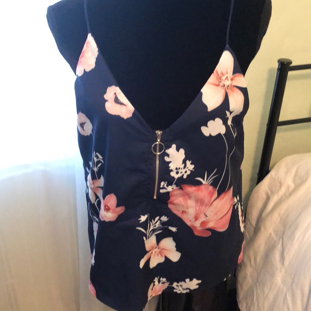 Deep V-neck and V-back Camisole, M